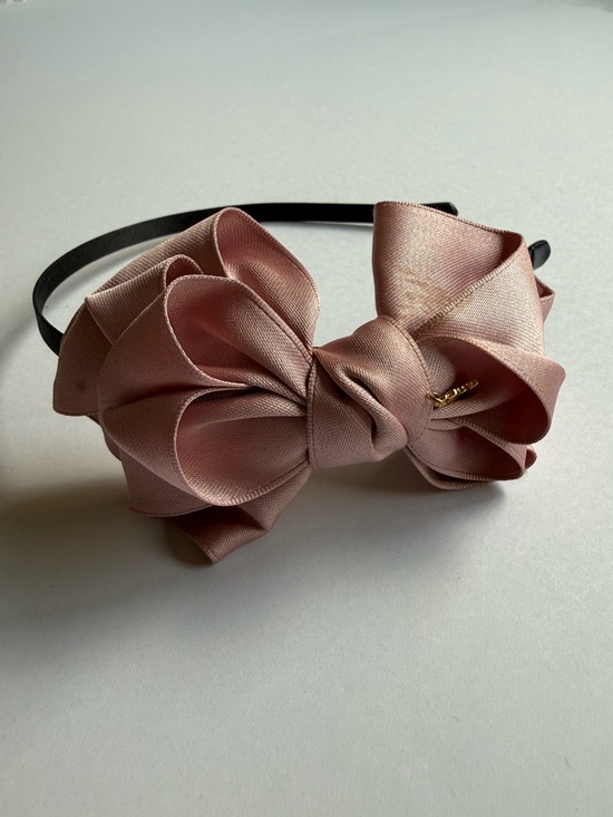Other - Satin Bow Headband in Dusty Rose